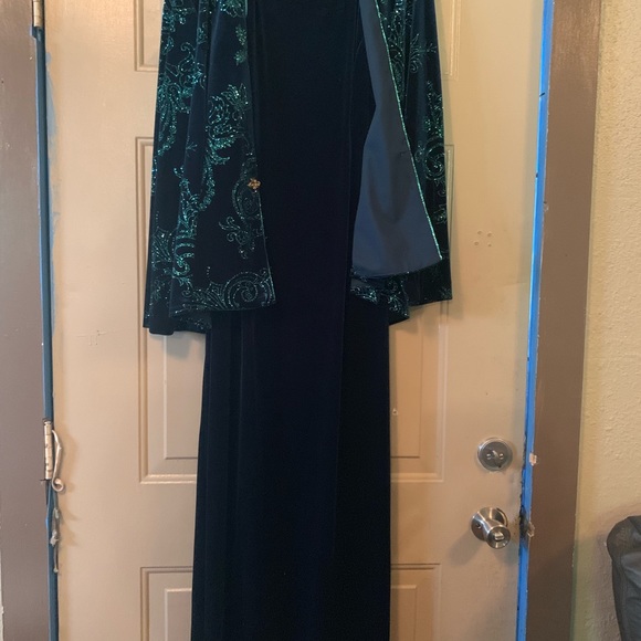 2pc Formal Dress and Jacket - Picture 2 of 3